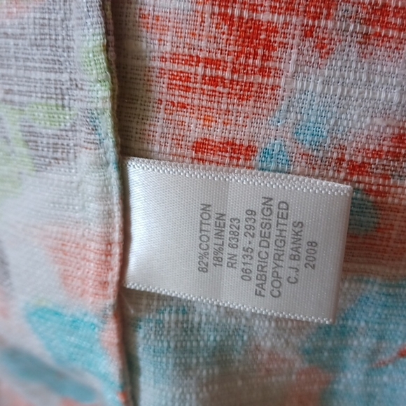 Women’s Size 1X Cotton/Linen Blend Floral Blazer Top - Picture 6 of 8